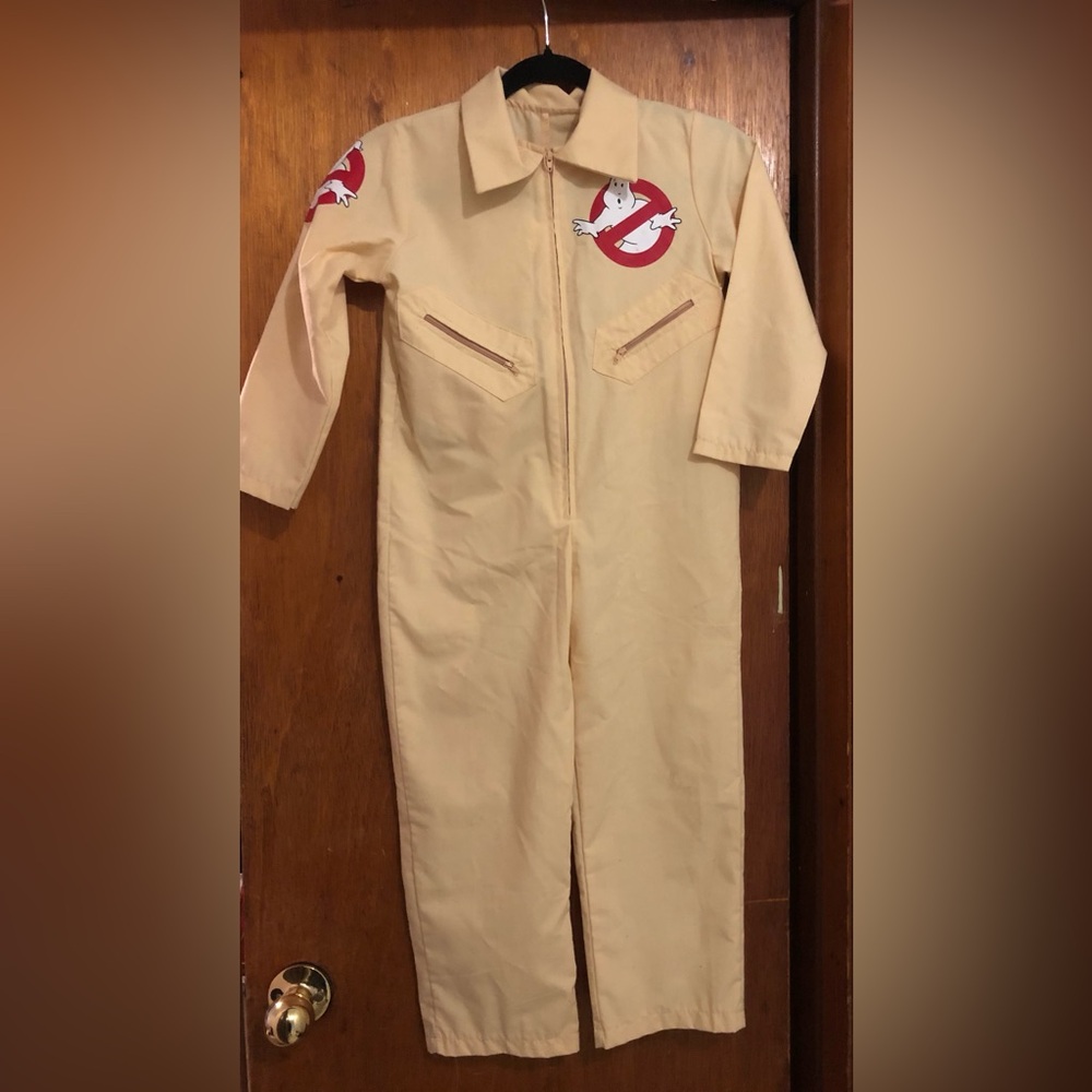 Unisex Kids Ghostbusters Coverall Costume One Piece •Size Small Age approx 4-7